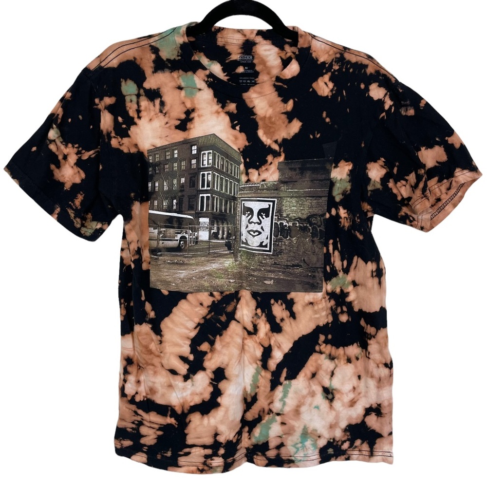 Obey Shepard Fairey Andre The Giant Urban Street Art Reverse TyeDye Size M Skate
